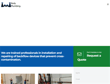 Tablet Screenshot of bodyplumbingbackflow.com